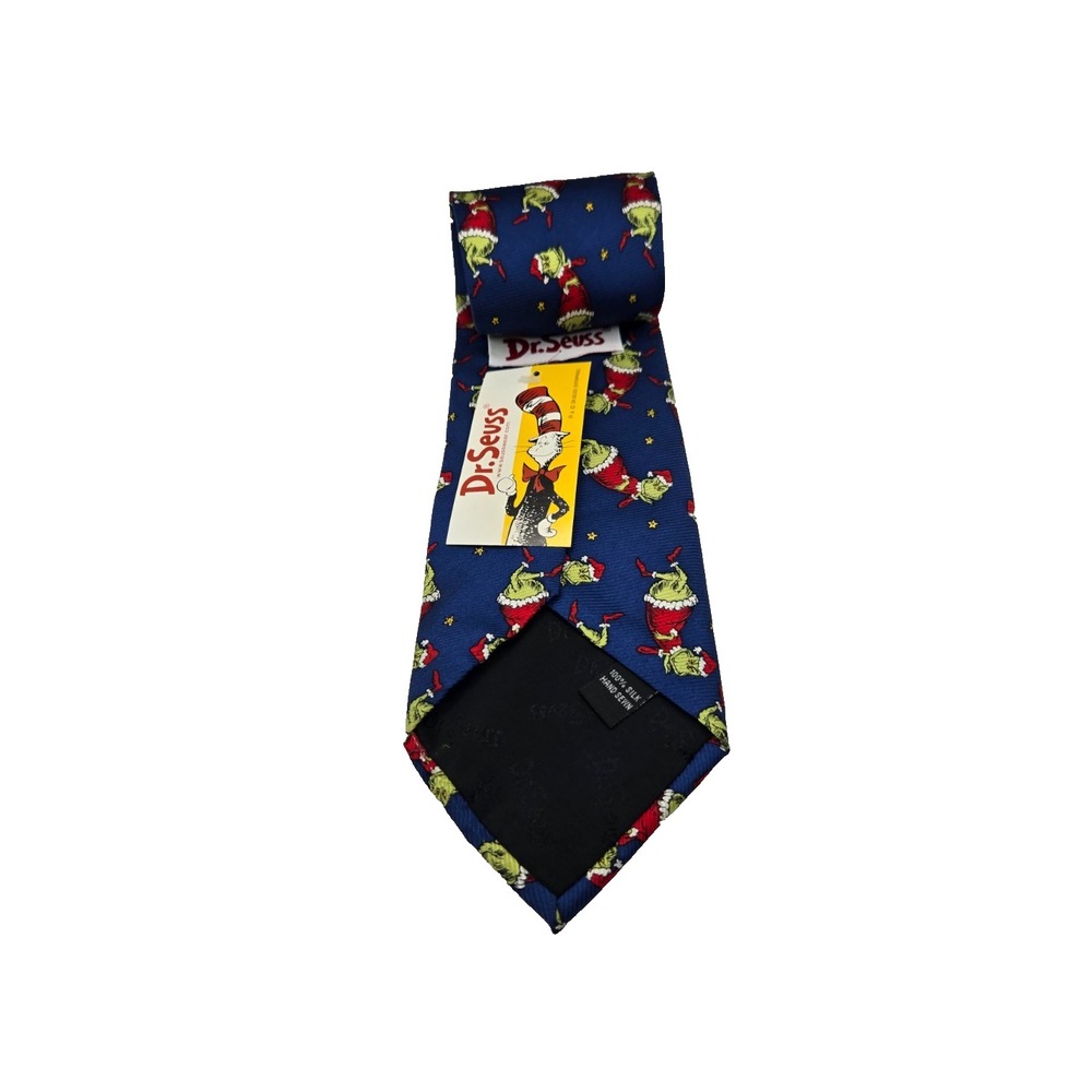 NWT Vintage Dr. Seuss‎ Men's Neck Tie AOP How The Grinch Stole Christmas 1994